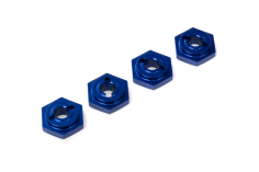 Traxxas Tuning Radmitnehmer aus 6061-T6 Aluminium in blau 12mm 4Stück für E-Revo und Slash 1/16