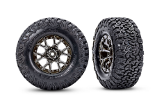Traxxas Tuning BFGoodrich AT KO2 Reifen auf 2,2-3,0 Felgen in schwarz chrom 2Stück für Ford Raptor-R 4x4 VXL 1/10