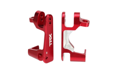 Traxxas Tuning C-Hubs aus 6061-T6 Aluminium in rot vorne für Rustler und Slash 1/10