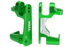 Traxxas Tuning C-Hubs aus 6061-T6 Aluminium in grün vorne für Rustler und Slash 1/10