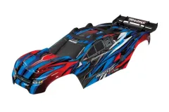 Traxxas Tuning Karosserie in blau mit Aufkleber für Rustler 1/10