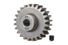 Traxxas Tuning Motorritzel 24Z für 5mm Welle und Stahl-HZ (Modul 1) für MAXX 1/10 und X-Maxx 1/7