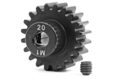 Traxxas Tuning Motorritzel 20Z gehärtet für 5mm Welle und Stahl-HZ (Modul 1) für MAXX 1/10 und X-Maxx 1/7