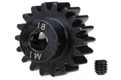 Traxxas Tuning Motorritzel 18Z gehärtet für 5mm Welle und Stahl-HZ (Modul 1) für MAXX 1/10 und X-Maxx 1/7