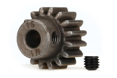 Traxxas Tuning Motorritzel 16Z für 5mm Welle und Stahl-HZ (Modul 1) für MAXX 1/10 und X-Maxx 1/7