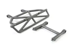 Traxxas Ersatzteile Bumper mit Halter in schwarz hinten für Slash 1/10