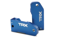 Traxxas Tuning Lenkhebelhalter 30° aus 6061-T6 Aluminium in blau für Bigfoot, Ford Raptor, Rustler, Slash und Stampede 1/10