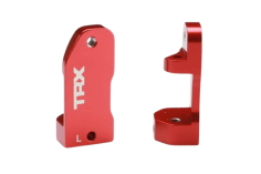 Traxxas Tuning Lenkhebelhalter 30° aus 6061-T6 Aluminium in rot für Bigfoot, Ford Raptor, Rustler, Slash und Stampede 1/10