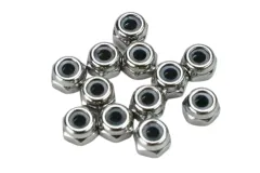 Traxxas Zubehör Stoppmuttern 2,5mm in silber 12Stück