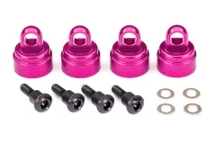 Traxxas Tuning Ultra-Dämpferkappen aus Aluminium in pink 4Stück für Bandit, Bigfoot, Rustler, Slash, Stampede 1/10 und Mini-Maxx 1/16