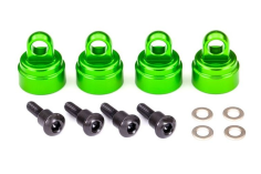 Traxxas Tuning Ultra-Dämpferkappen aus Aluminium in grün 4Stück für Bandit, Bigfoot, Rustler, Slash, Stampede 1/10 und Mini-Maxx 1/16
