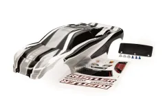 Traxxas Tuning Karosserie ProGraphix mit Aufkleber (benötigt Hintergrundlackierung) für Rustler 1/10 und auch für Rustler 1/10 VXL