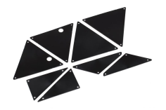 Traxxas Ersatzteile Rohrrahmen-Chassis Verkleidung innen in schwarz für Unlimited Desert Racer 1/7
