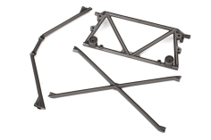 Traxxas Ersatzteile Rohrrahmen-Chassis Käfig-Support oben in schwarz für Unlimited Desert Racer 1/7
