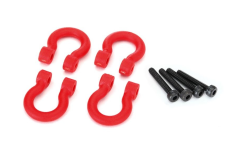 Traxxas Tuning Bumper D-Rings in rot mit Schrauben 4Stück für TRX-4 1/10