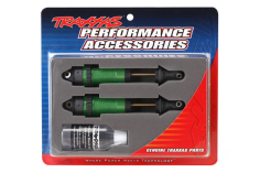 Traxxas Tuning GTR Dämpfer XXL in grün mit Teflon und TiN beschichtet 2Stück für Ford Raptor, Rustler, Slash und Stampede 1/10
