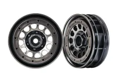 Traxxas Tuning Method Race 105 1,9 Felgen in schwarz-chrom 2Stück (benötigt TRX8168) für TRX-4 1/10