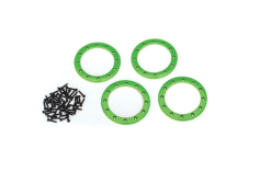 Traxxas Tuning Beadlock-Ring 2,2 aus Aluminium in grün 4Stück mit Schrauben (für Method 105 Felgen) für TRX-4 1/10