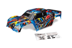 Traxxas Tuning Karosserie Rock n Roll mit Aufkleber und Heckschutz für X-Maxx 1/7