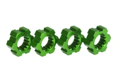 Traxxas Tuning Radmitnehmer aus Aluminium in grün 4Stück für X-Maxx 1/7 und Funco 1/6