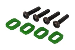 Traxxas Tuning Motorhalter Scheiben aus Aluminium in grün 4Stück für X-Maxx 1/7 und Funco 1/6