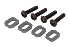 Traxxas Tuning Motorhalter Scheiben aus Aluminium in grau 4Stück für X-Maxx 1/7