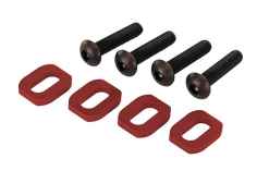 Traxxas Tuning Motorhalter Scheiben aus Aluminium in rot 4Stück für X-Maxx 1/7