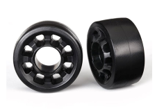 Traxxas Ersatzteile Komplettrad für Wheelie-Bar in schwarz 2Stück für MAXX 1/10, X-Maxx 1/7 und Funco 1/6