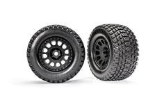 Traxxas Tuning Gravix Racing Reifen auf XRT Felgen in schwarz 2Stück für X-Maxx 1/7