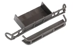 Traxxas Ersatzteile Bumper und Verlängerung hinten in schwarz für Unlimited Desert Racer 1/7