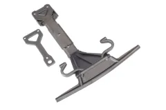 Traxxas Ersatzteile Schutzplatte aus Kunststoff vorne mit Support-Platte aus Stahl für Unlimited Desert Racer 1/7