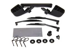 Traxxas Tuning Rückspiegel und Scheibenwischer in schwarz für TRX-4 1/10