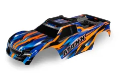 Traxxas Tuning Karosserie Maxx V2 in orange mit Aufkleber (Radstand 352mm) für MAXX 1/10