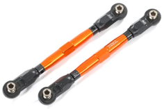 Traxxas Tuning Vorspurstangen aus 7075-T6 Aluminium in orange mit Kugelkopf für MAXX 1/10