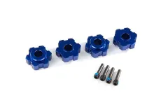 Traxxas Tuning Radmitnehmer aus Aluminium in blau 4Stück für MAXX 1/10
