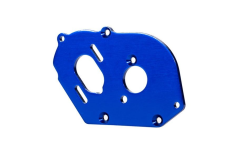 Traxxas Ersatzteile Magnum 272R Motorplatte aus 6061-T6 Aluminium 3,2mm in blau für Bandit, Rustler, Slash und Stampede VXL 1/10