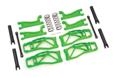 Traxxas Tuning Querlenker-Set in grün mit Spurstangen, Halbwellen und Federn (Radstand 352mm) für MAXX 1/10