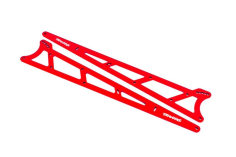 Traxxas Tuning Seitenplatten Wheelie-Bar aus Aluminium in rot 2Stück für Bandit, Bigfoot, Rustler, Slash und Stampede 1/10