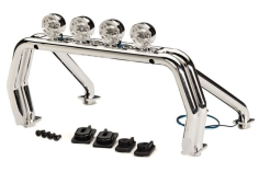 Traxxas Ersatzteile Überrollbügel in chrom mit Schrauben (für TRX9212) für TRX-4 1/10 K10 und F150 
