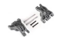 Traxxas Tuning Extreme Heavy Duty Radträger in grau mit Kleinteilen (für TRX9080 Kit) für Ford Fiesta, Raptor, Rustler, Slash und Stampede 1/10