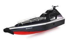Amewi RC Boot Black Turbo Militärboot mit Jetantrieb 420mm RTR in schwarz