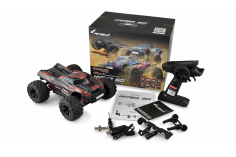 Amewi RC Hyper GO Truggy brushless 2S 4WD 1/16 RTR in schwarz rot