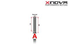 Xnova Ersatzteil Shaft/Welle für Brushless Motor 4530 Type A 6mm Welle mit 38mm Länge