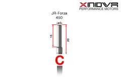 Xnova Ersatzteil Shaft/Welle für Brushless Motor 2618 Type C 3mm Welle mit 20mm Länge