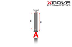 Xnova Ersatzteil Shaft/Welle für Brushless Motor 4030 Type A 6mm Welle mit 38mm Länge