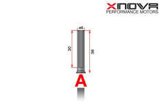 Xnova Ersatzteil Shaft/Welle für Brushless Motor 4525 Type A 6mm Welle mit 36mm Länge