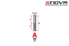 Xnova Ersatzteil Shaft/Welle für Brushless Motor 4020 Type A 6mm Welle mit 36mm Länge