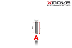 Xnova Ersatzteil Shaft/Welle für Brushless Motor 50XX Type A 8mm Welle mit 32mm Länge