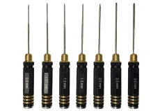 Inbus Schlüssel Set 7teilig mit Titannitrid Beschichtung 0,9, 1,27, 1,3, 1,5 2,0 2,5 3,0mm