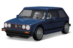 COBI Klemmbausteine Autos VW Golf GTI Blau 1976 - 68 Teile